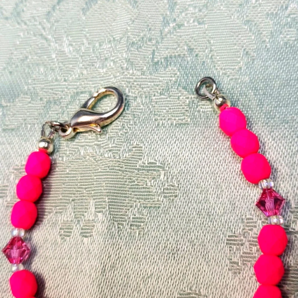 Neon Pink Medal Bracelet!